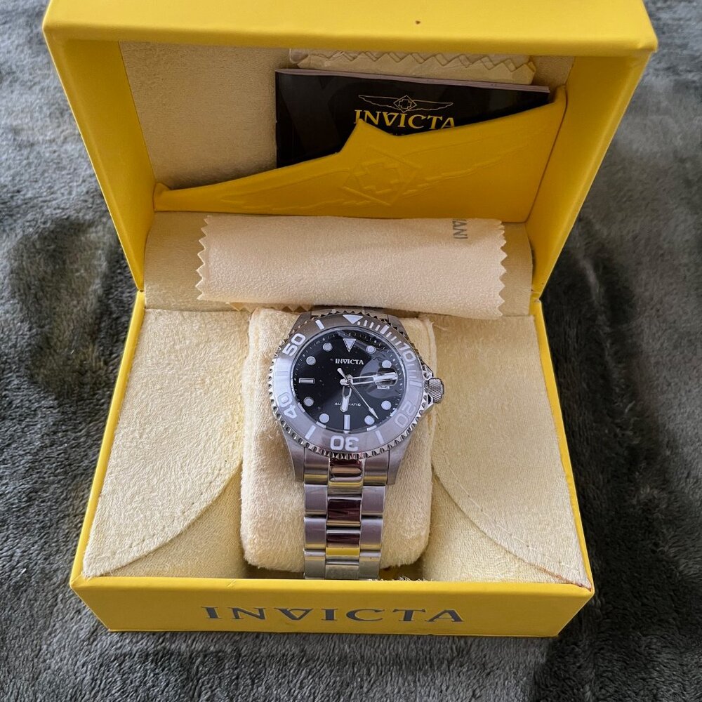 Invicta Dual Time Grand Diver Black/Silver